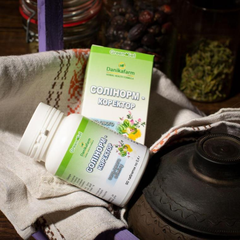 Натуральна домішка Солінорм — коректор сольового обміну ДанікаФарм