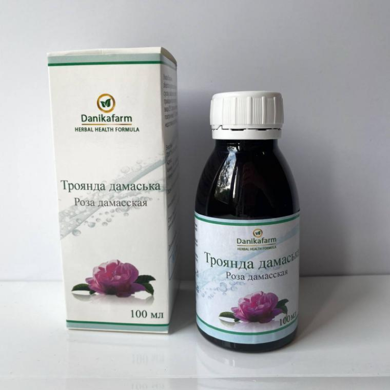 Натуральна домішка ДанікаФарм БАЖ Троянда дамаська 100 мл